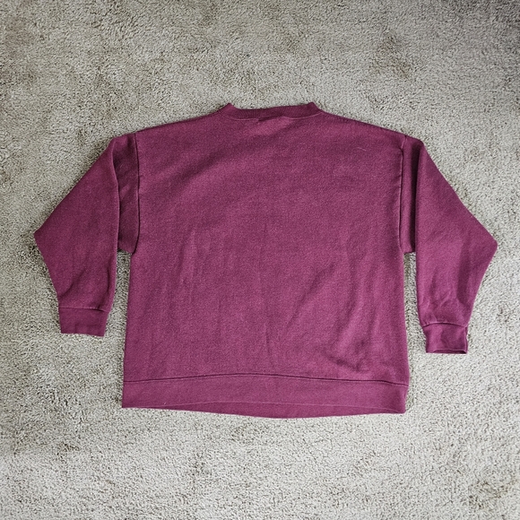 Winnie The Pooh Y2k Jerry Leigh Disney Buegundy Garden Flower Sweatshirt - Picture 6 of 6